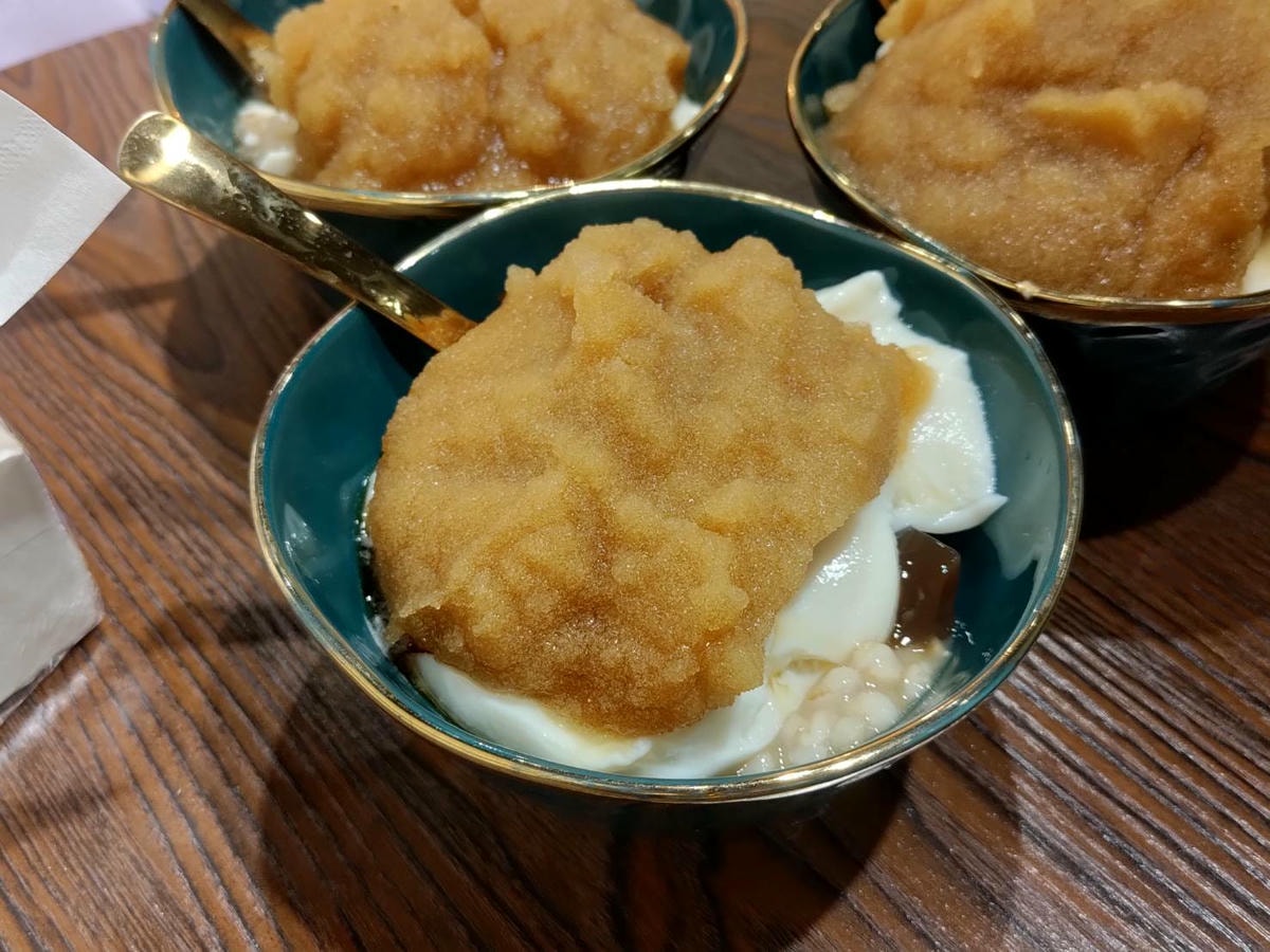 三圓豆花黑糖冰沙好多