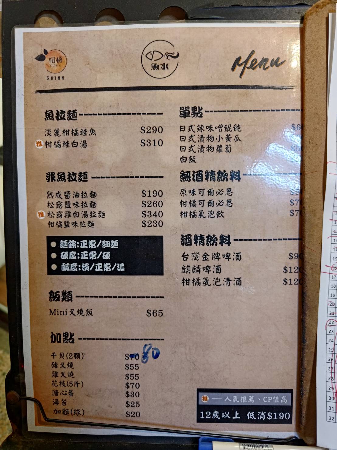 【台北】信義區拉麵店|柑橘Shinn 魚水|青檸豆乳蝦旦麵|近台北101世貿捷運站 - 第5張圖 Shinn