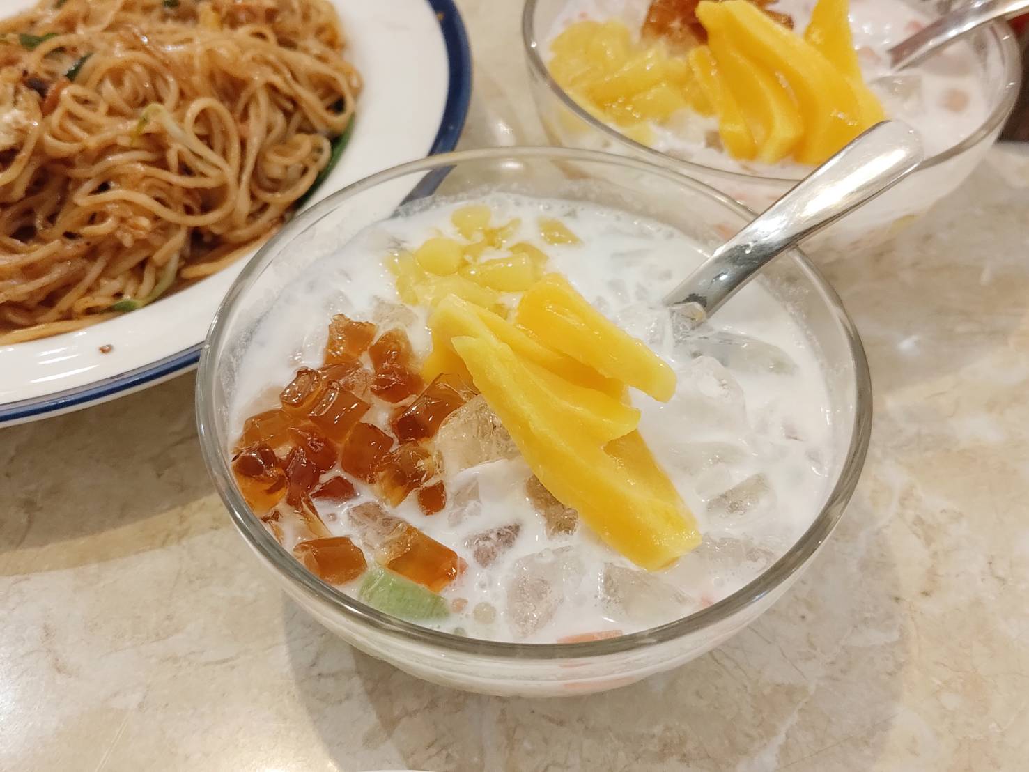 Coconut Milk Dessert with Sweet Potato and Taro