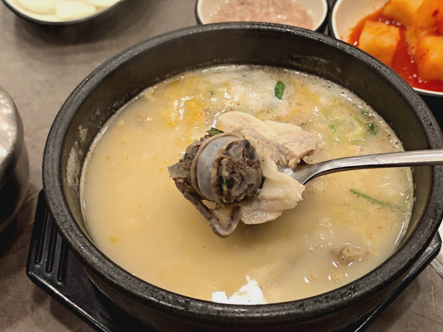 Pork soup with rice