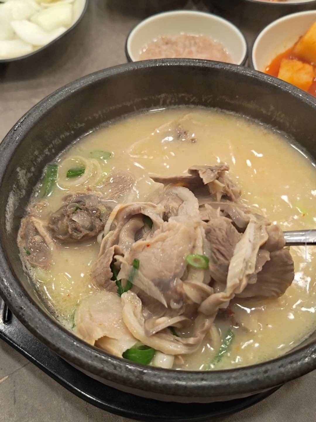 Pork soup with rice